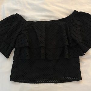 Banana Republic off the shoulder eyelet top